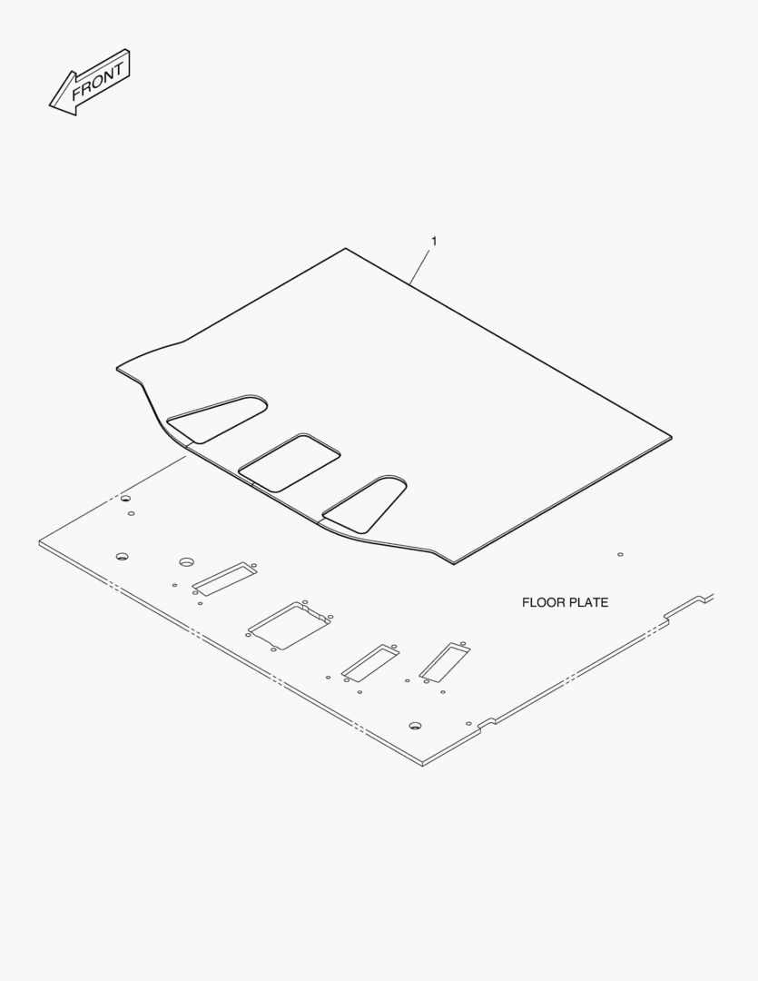 КОВРИК НА ПОЛУ КУЗОВА