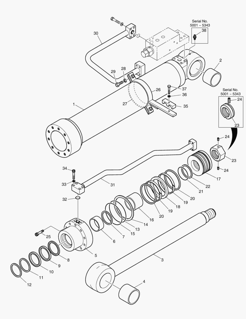 Спецтехника 4290 BOOM CYLINDER - L.H (LOCK VALVE) [5001~5352] - главное фото