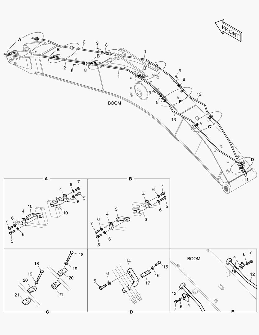 ГИДРОСИСТЕМА СТРЕЛЫ - ВРАЩЕНИЕ