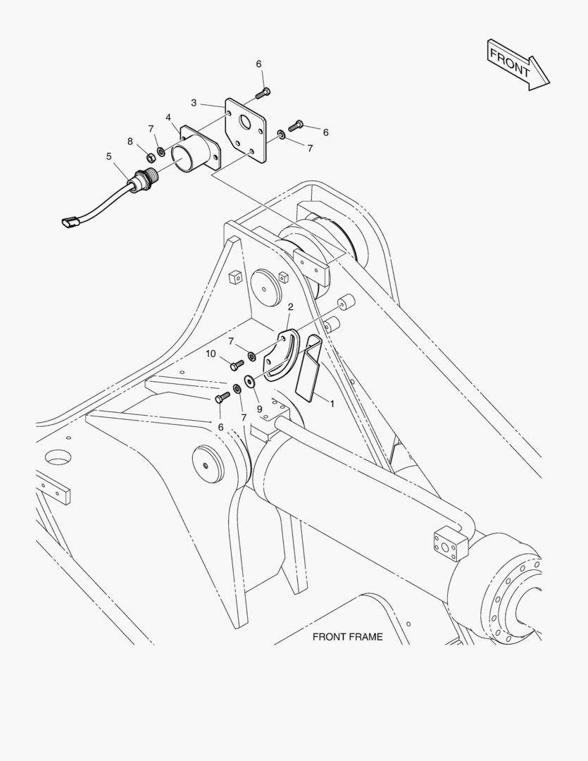 УДАРНАЯ РУКОЯТЬ ПОДЪЕМА В СБОРЕ