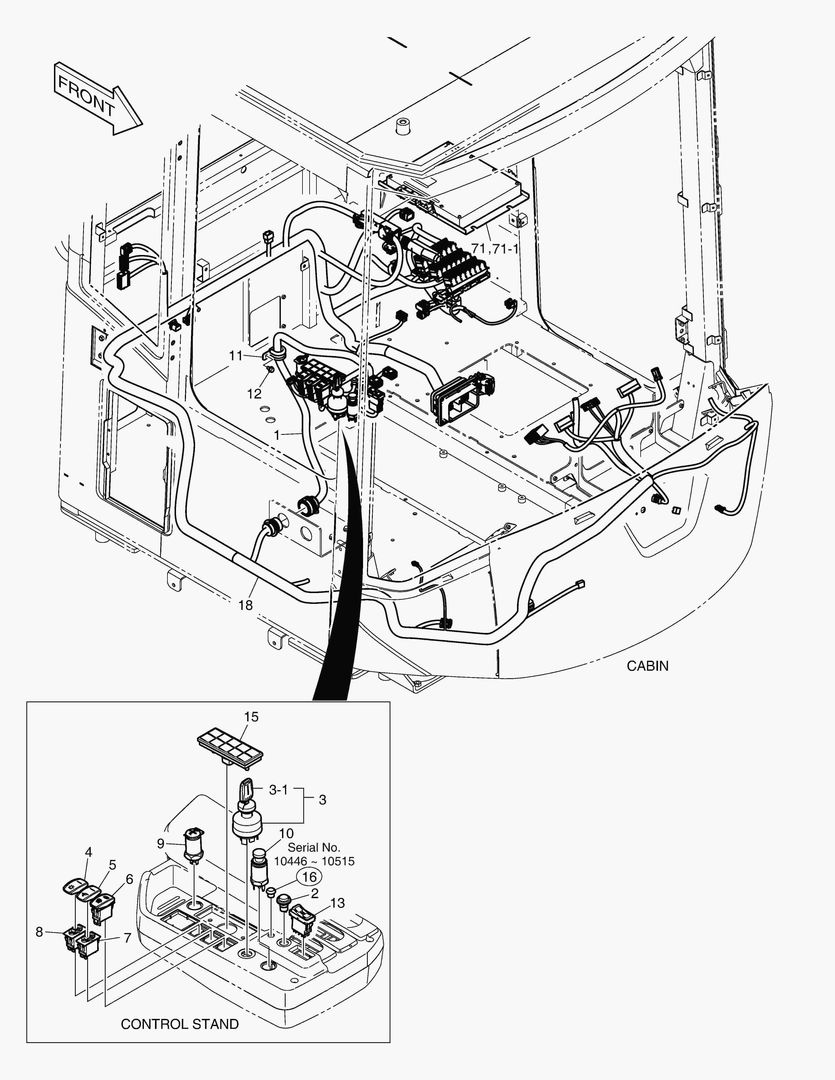 ЭЛЕКТРИЧЕСКИЕ ЗАПЧАСТИ - КАБИНА(ЭЛЕКТРИКА 2SP)