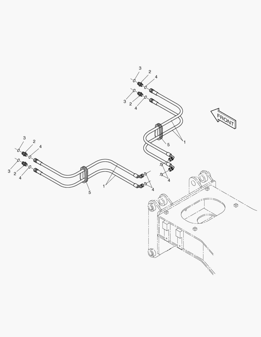 ТРУБОПРОВОД ПЕРЕДНЕГО АУТРИГЕРА