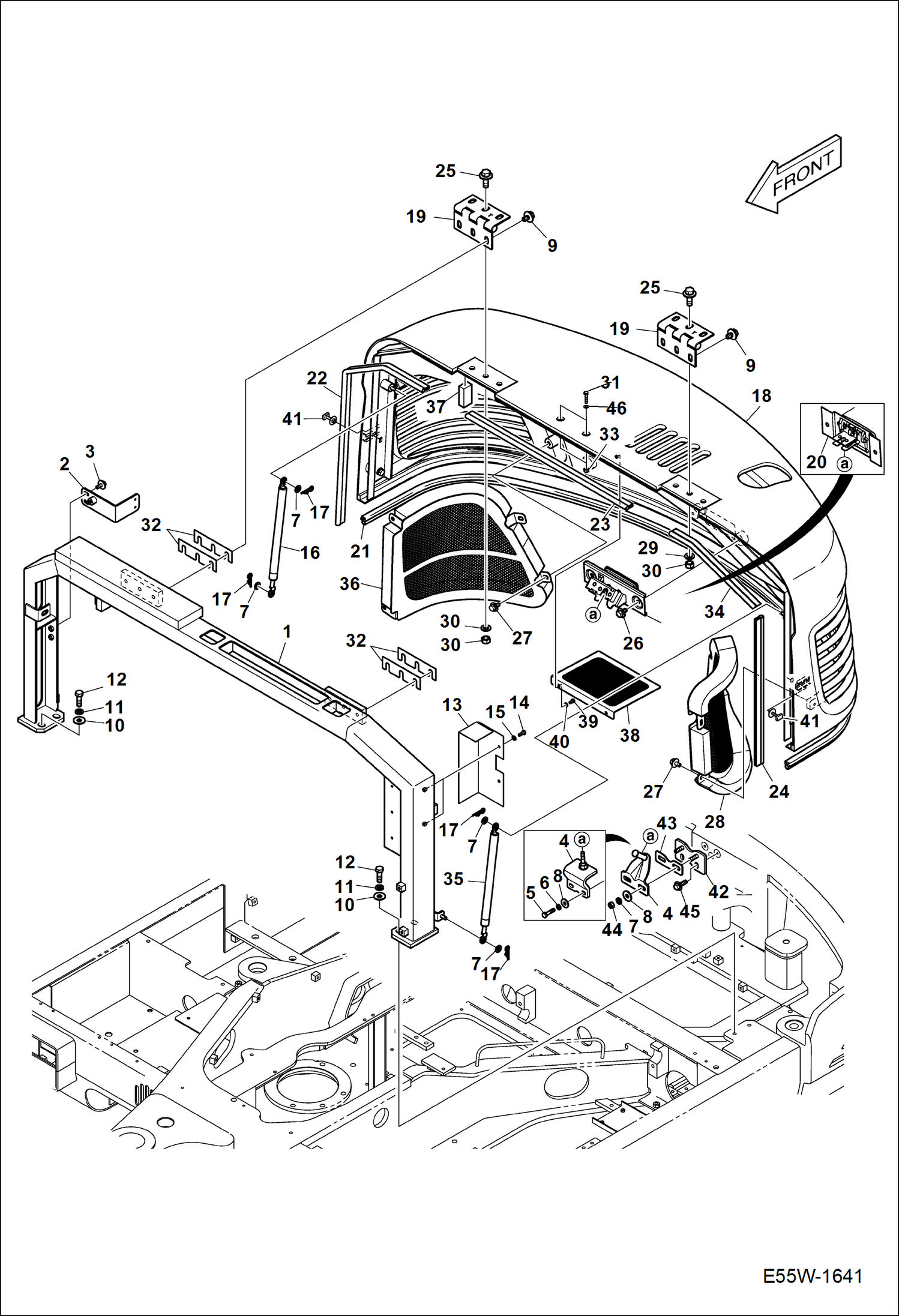 ЗАДНЯЯ ДВЕРЬ (СЕРИЙНЫЙ НОМЕР AEFB11073 И ВЫШЕ)