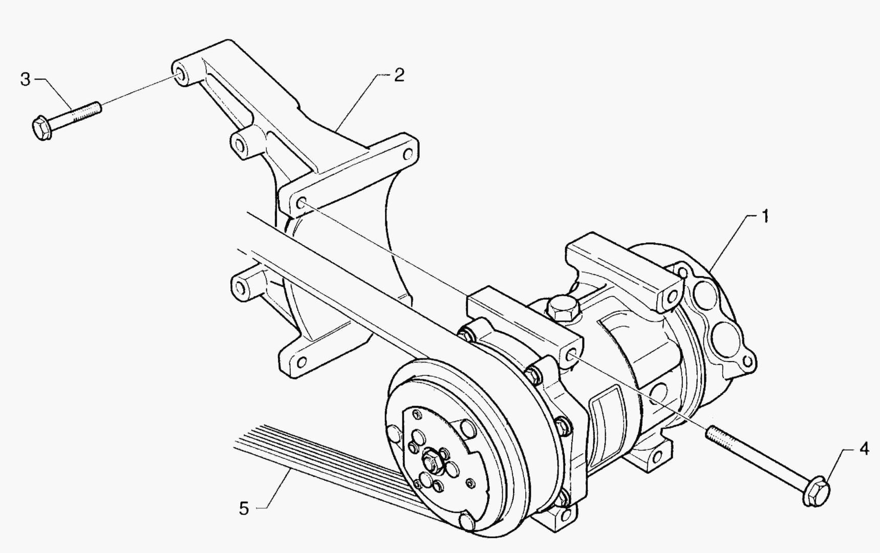 G010-90 COMPRESSOR MOUNTING AC