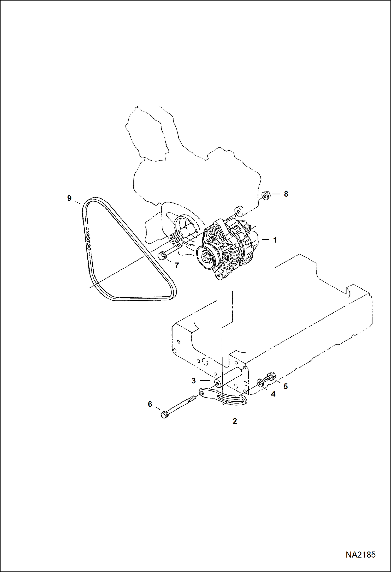 ГЕНЕРАТОР ПЕРЕМЕННОГО ТОКА И ШКИВ (KUBOTA)