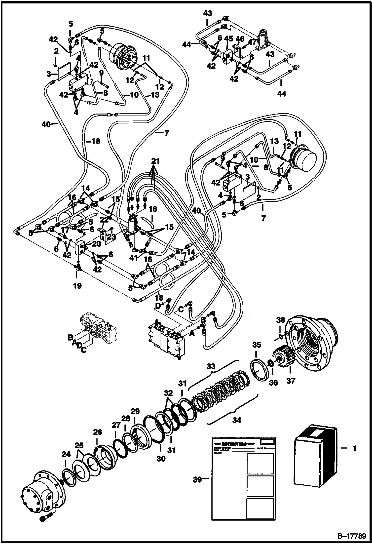 BRAKE KIT-FIELD INSTALLED (СЕРИЙНЫЙ НОМЕР 508212001 - 508212285)