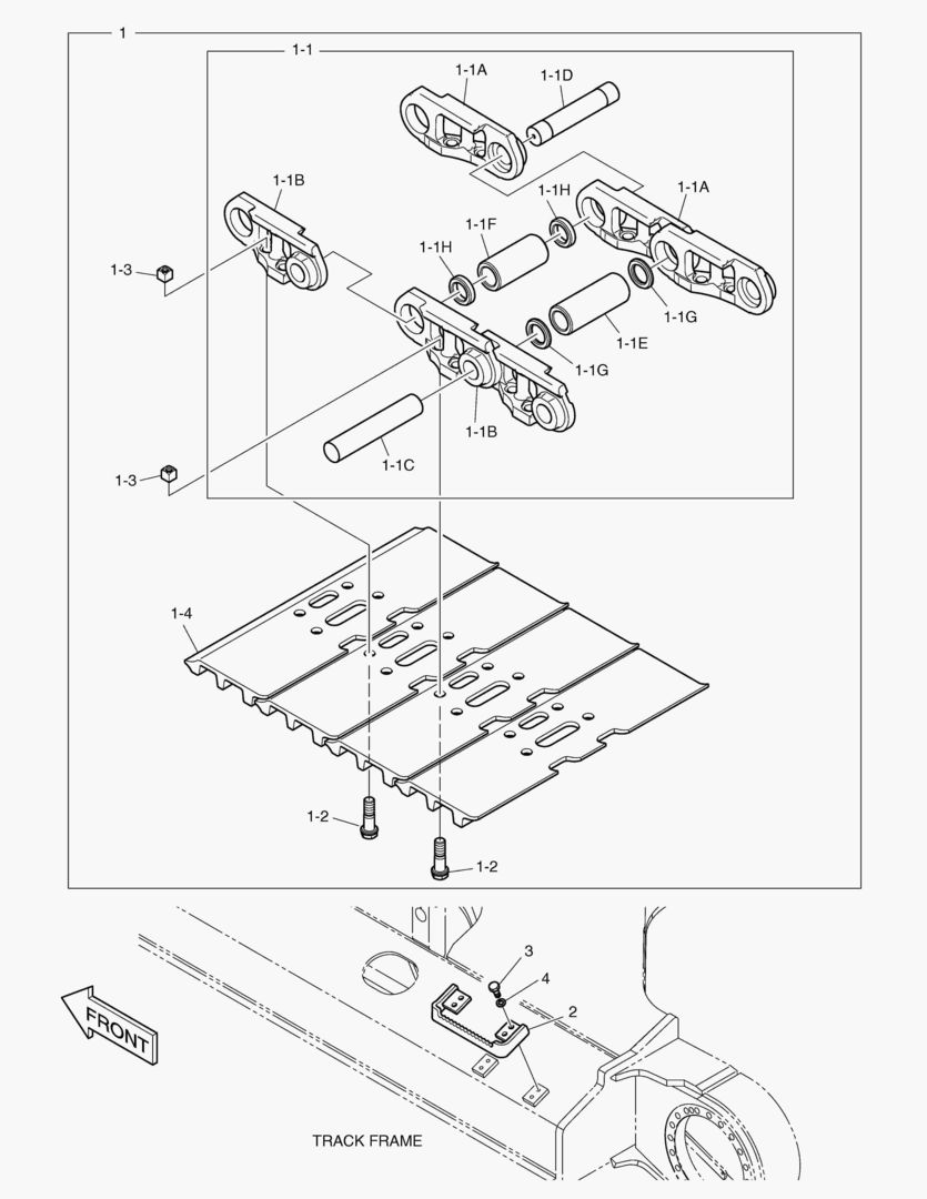 БАШМАК ГУСЕНИЦЫ В СБОРЕ - 600G