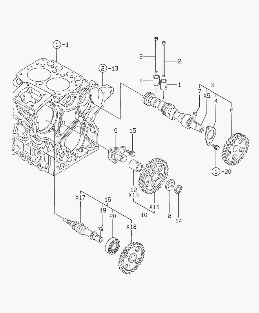 160 CAMSHAFT & DRIVING GEAR