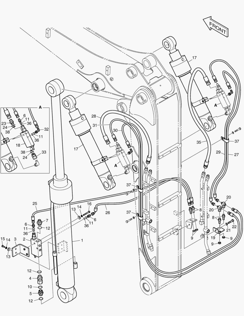 Спецтехника 6570 BOOM PIPING - LOCK VALVE(ARTI.) [1001~1812] - главное фото