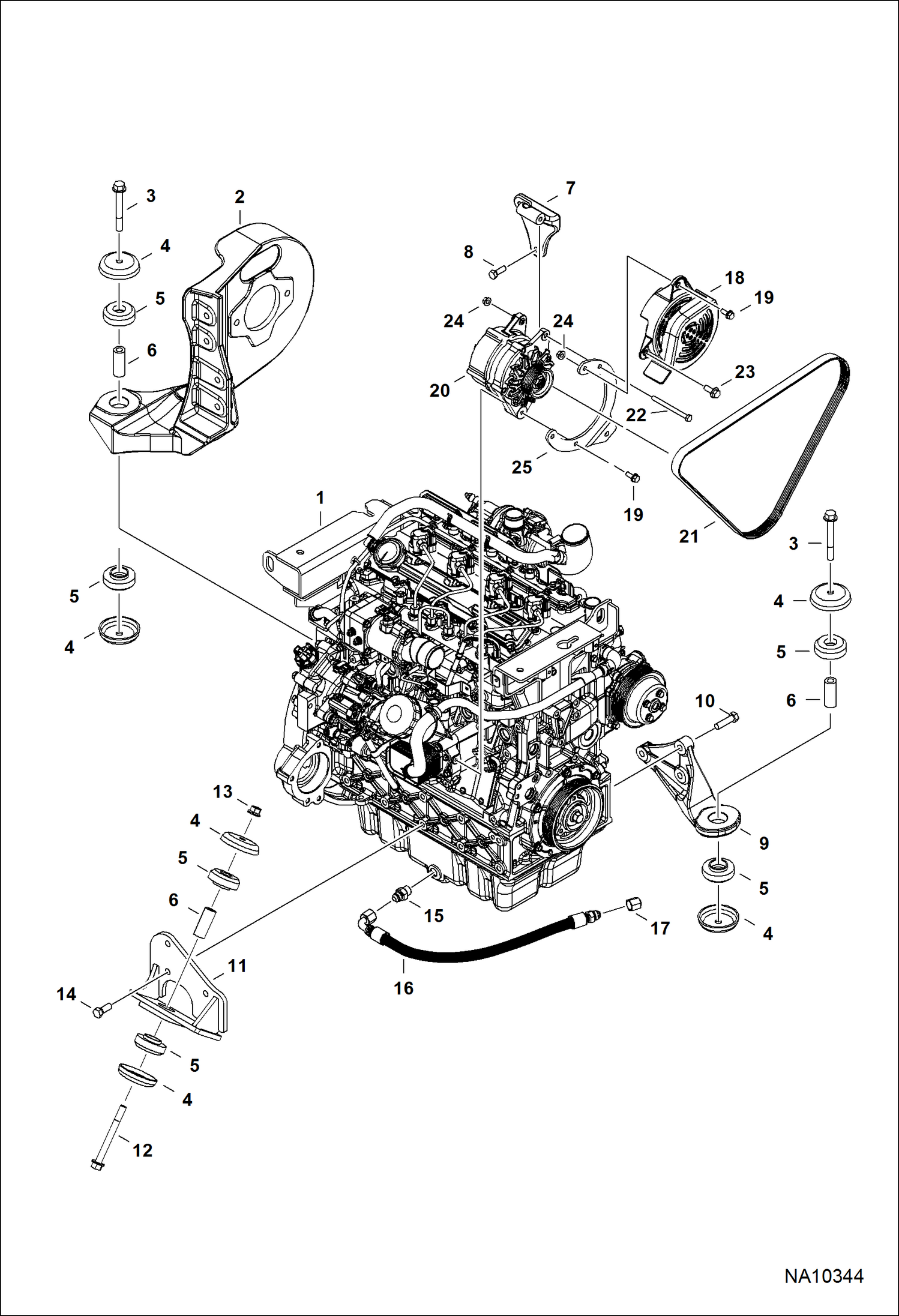 Схема ДВИГАТЕЛЬ, ЕГО ЧАСТИ