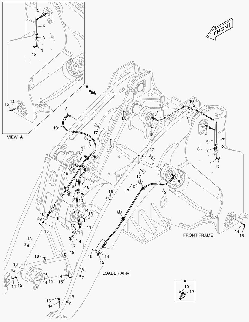 ПЕРЕДНИЙ ТРУБОПРОВОД СМАЗОЧНОЙ СИСТЕМЫ