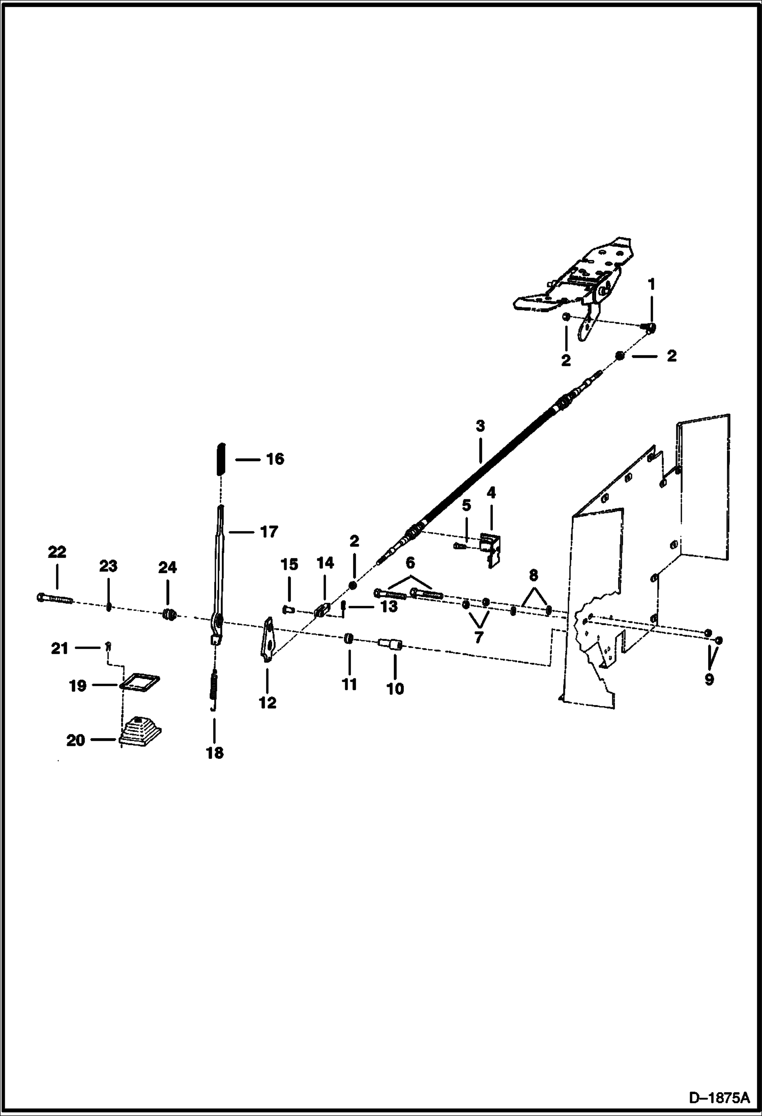 Схема ЭКСКАВАТОР-ПОГРУЗЧИК (РЫЧАГ ИЗМЕНЕНИЯ РАССТОЯНИЯ, ПРОХОДИМОГО УПРУГИМ КОЛЕСОМ ЗА 1 ОБОРОТ, ПРИ ПЕРЕДАЧЕ ТЯГОВОГО МОМЕНТА) (914B)