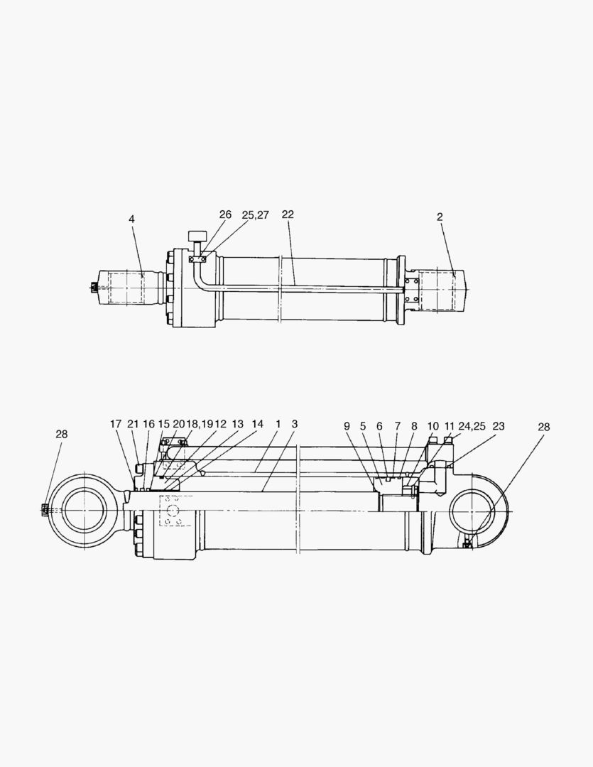 ЦИЛИНДР КОВША(ПРАВОСТОРОННИЙ)