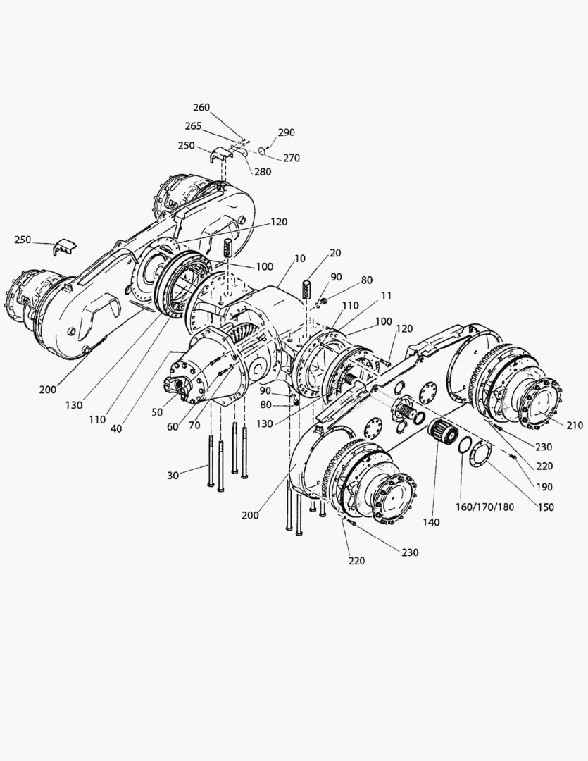 Спецтехника G090-4 REAR AXLE AS