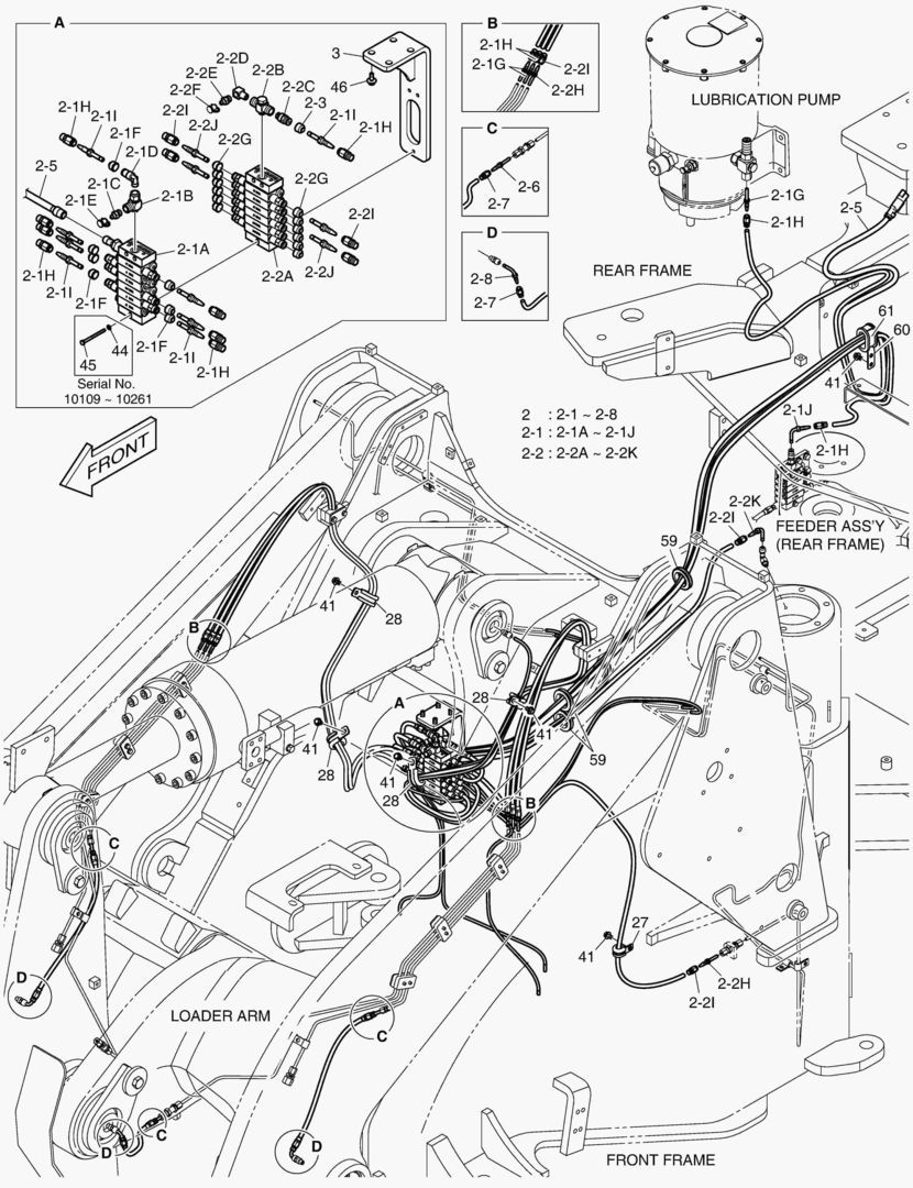 6030 LUBRICATION - FEEDER(FRONT FRAME) [10109~]