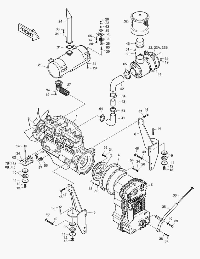 1110 ENGINE MOUNTING [1001~1010]