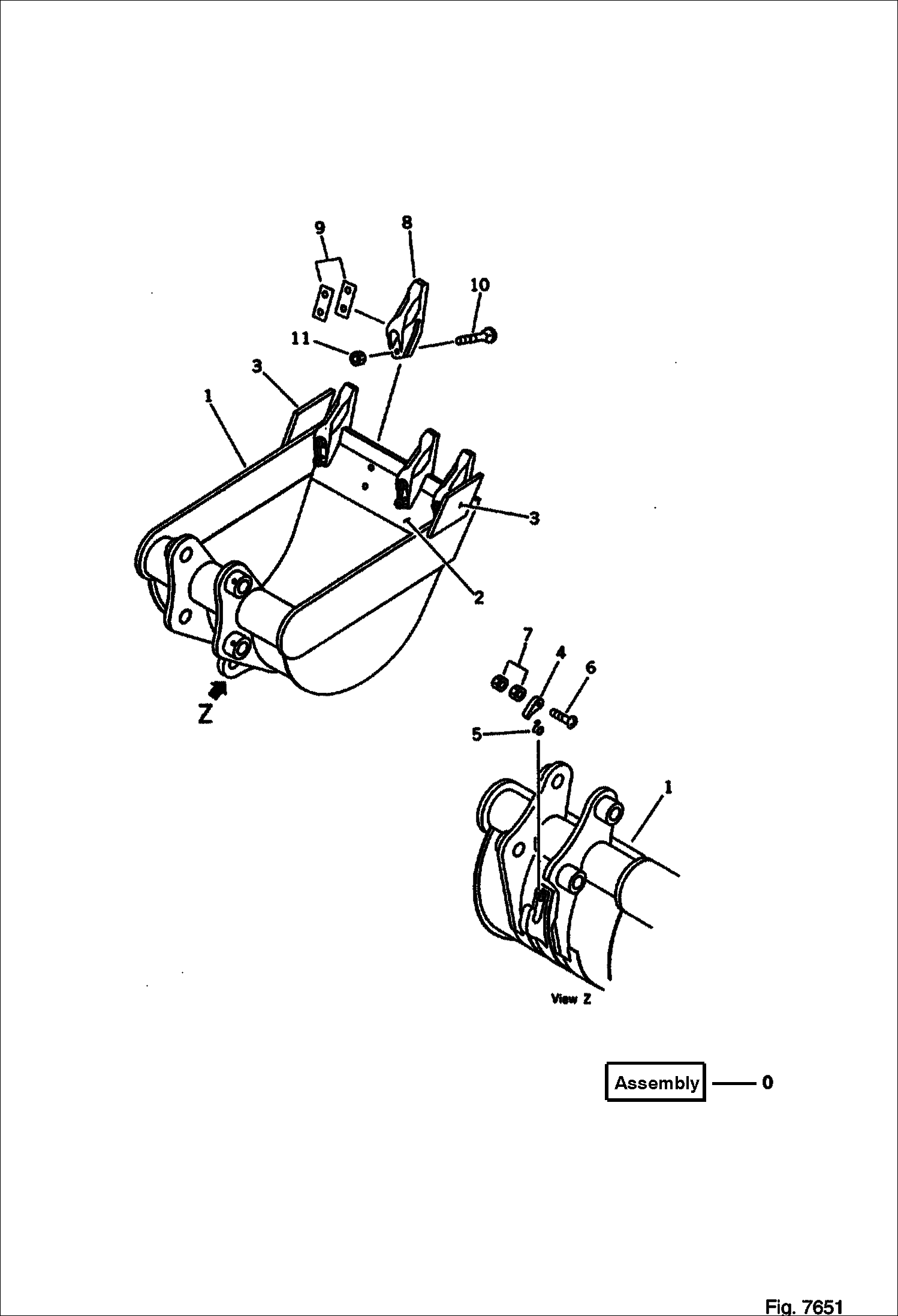 КОВШ (0.09 КУБИЧЕСКИХ МЕТРОВ) (МИНИ 0.15 КУБИЧЕСКИХ МЕТРОВ)(100) (500 ММ ШИРОКИЕ, С КРЮКОМ)