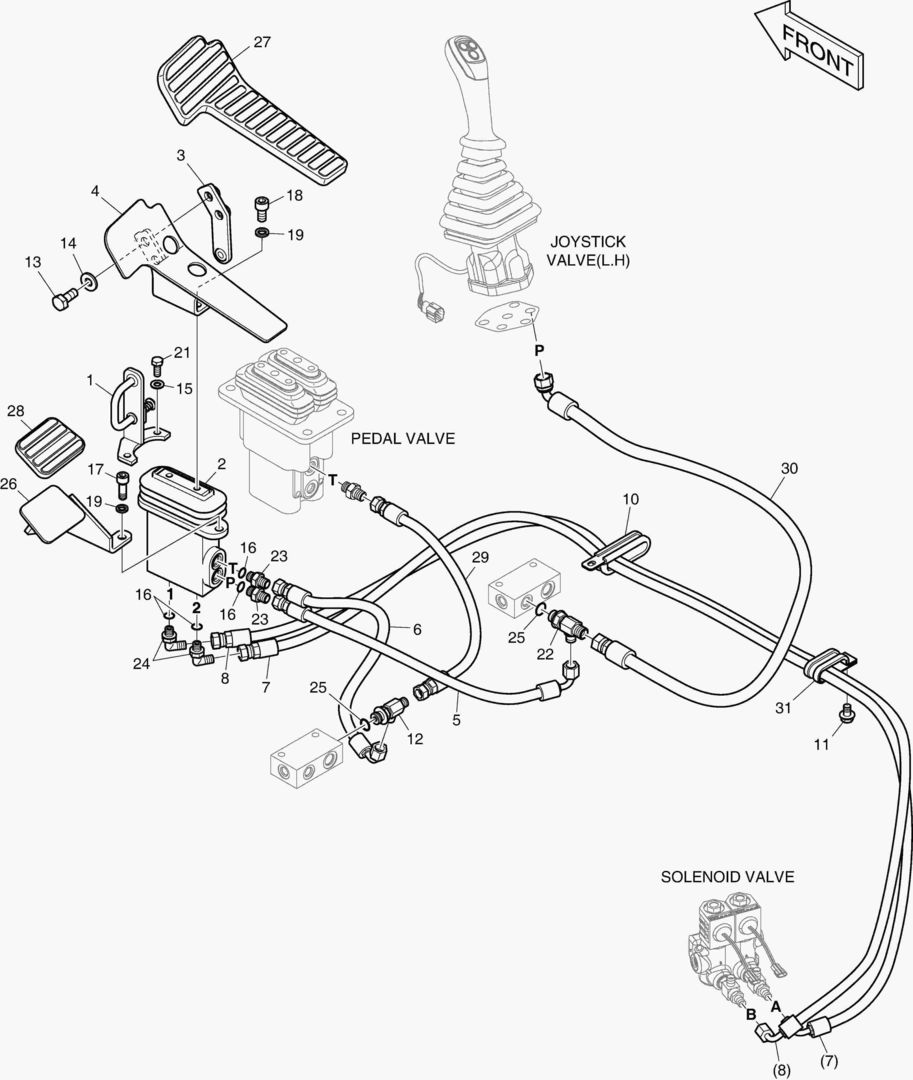 ТРУБОПРОВОД СЕРВОУПРАВЛЕНИЯ(2) - ВРАЩАЮЩИЙСЯ