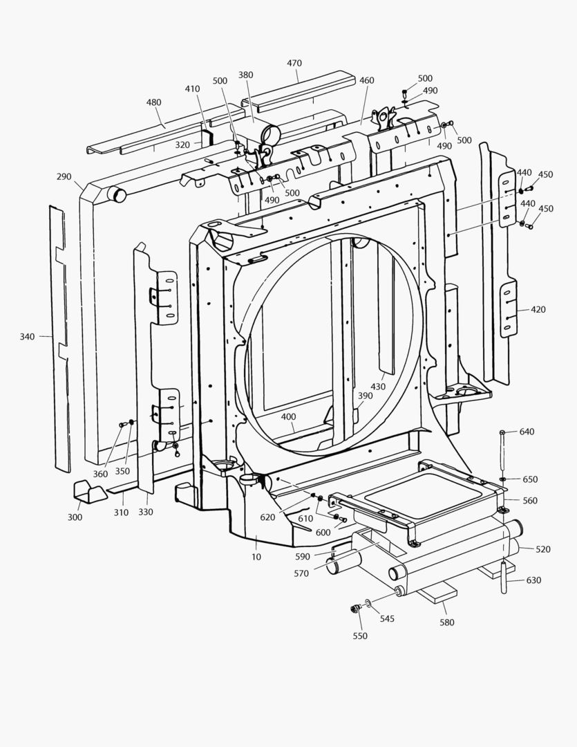 G040-20 RADIATOR SHELL ASS`Y [~8X1096]