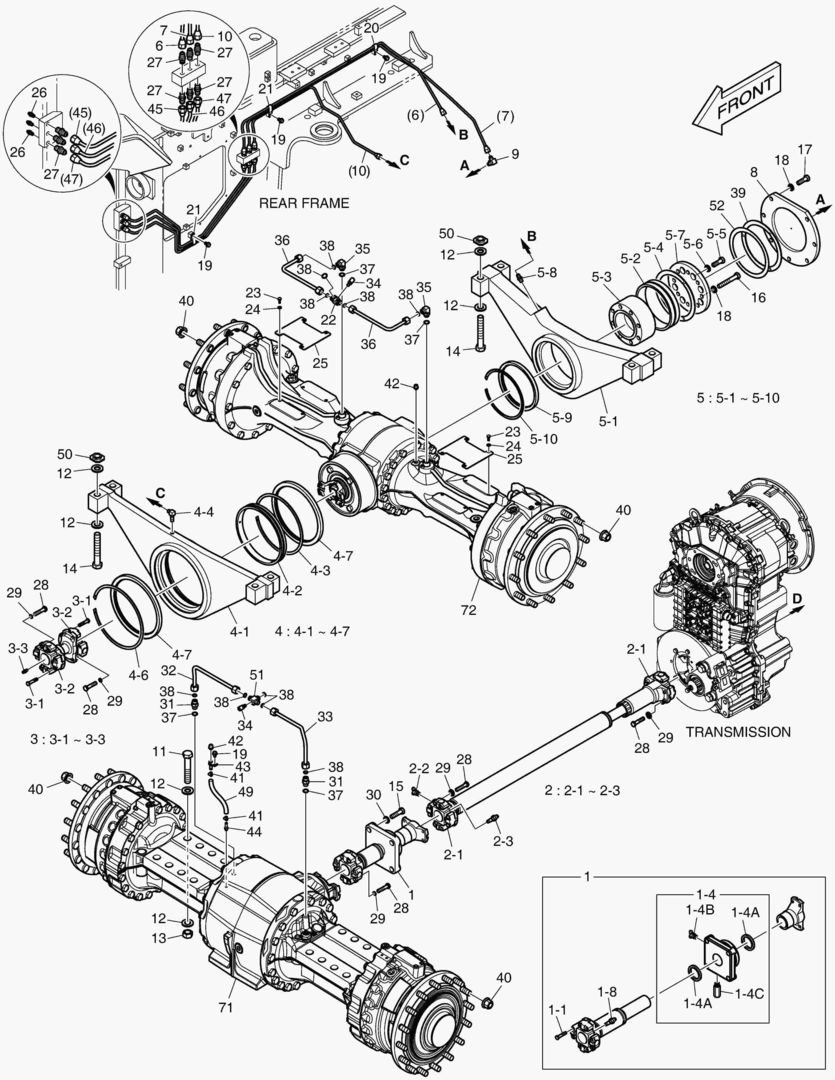 1170 AXLE & DRIVE SHAFT