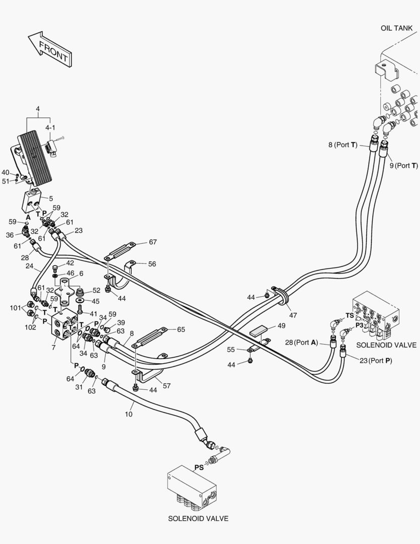 ТРУБОПРОВОД СЕРВОУПРАВЛЕНИЯ(9)