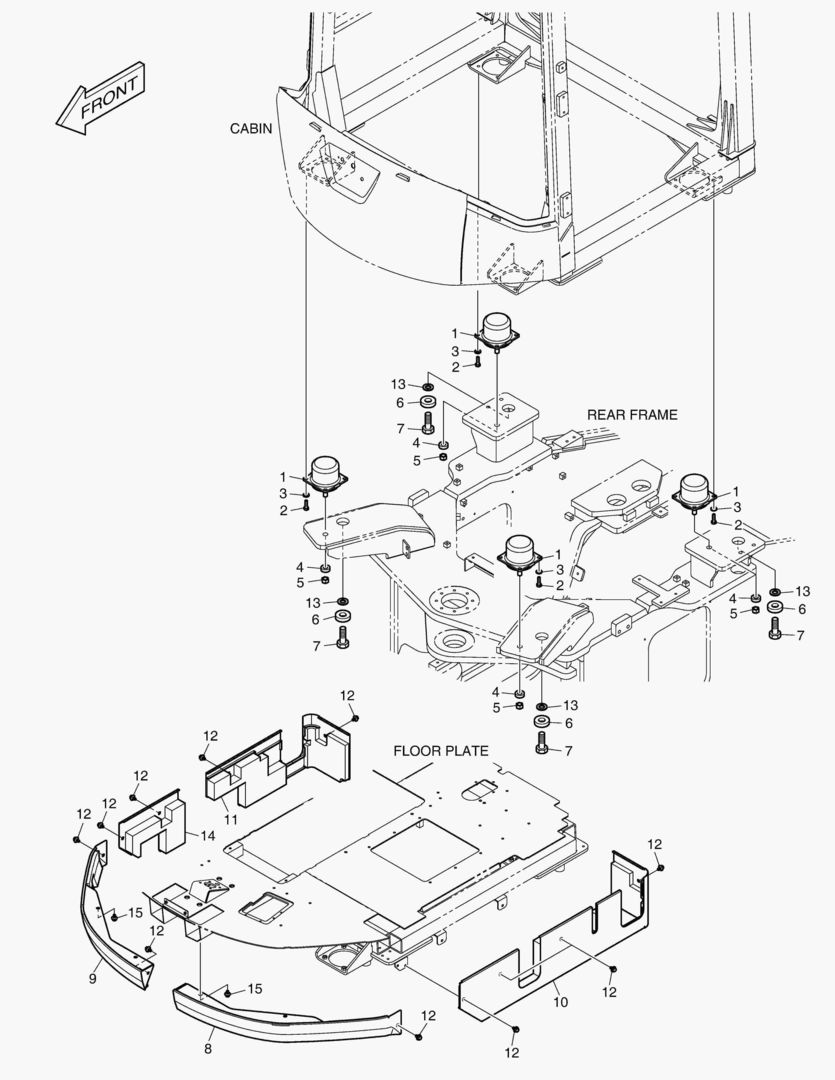 УСТАНОВКА КАБИНЫ