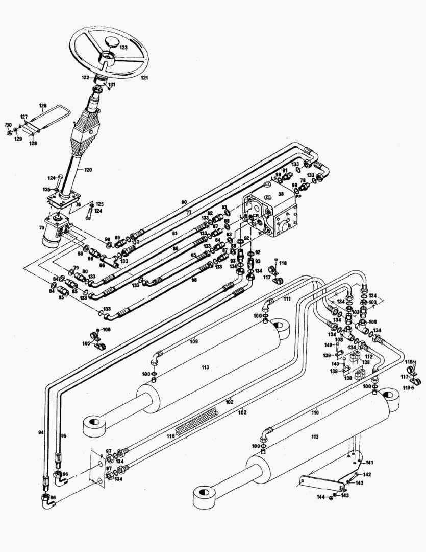 G051-3 STEERING CIRCUIT