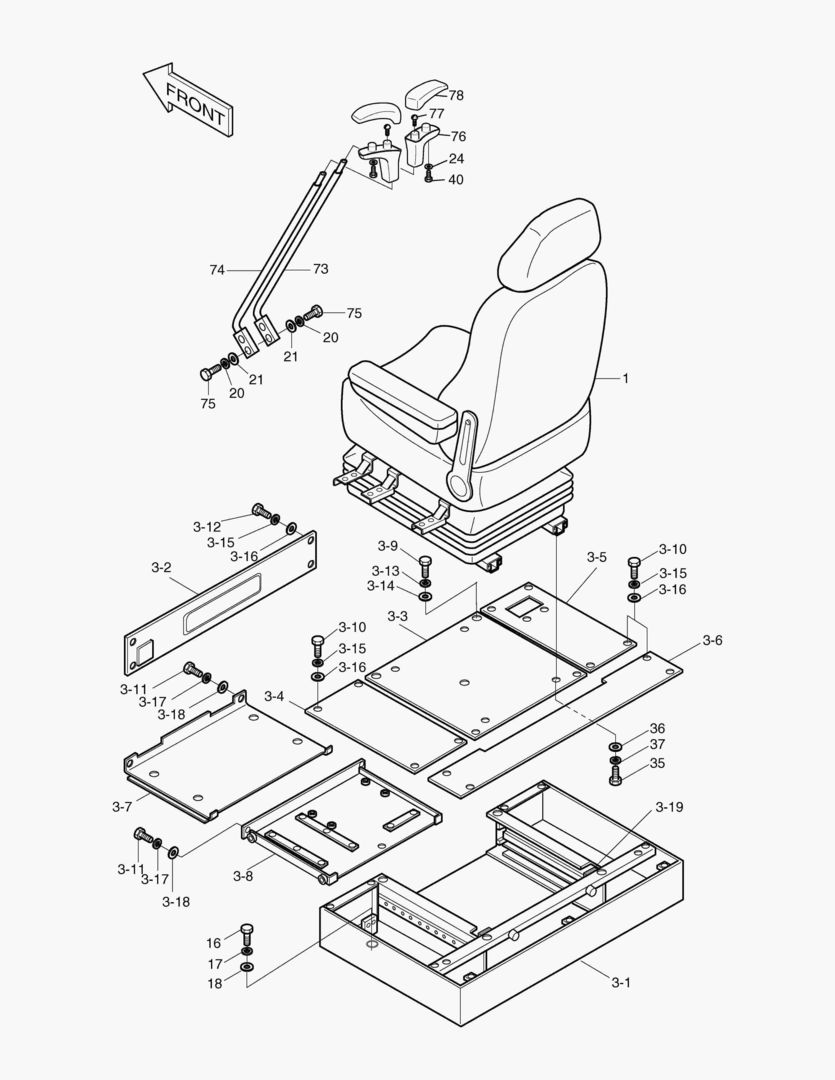 1390 SEAT & ELECTRIC BOX [1~375]