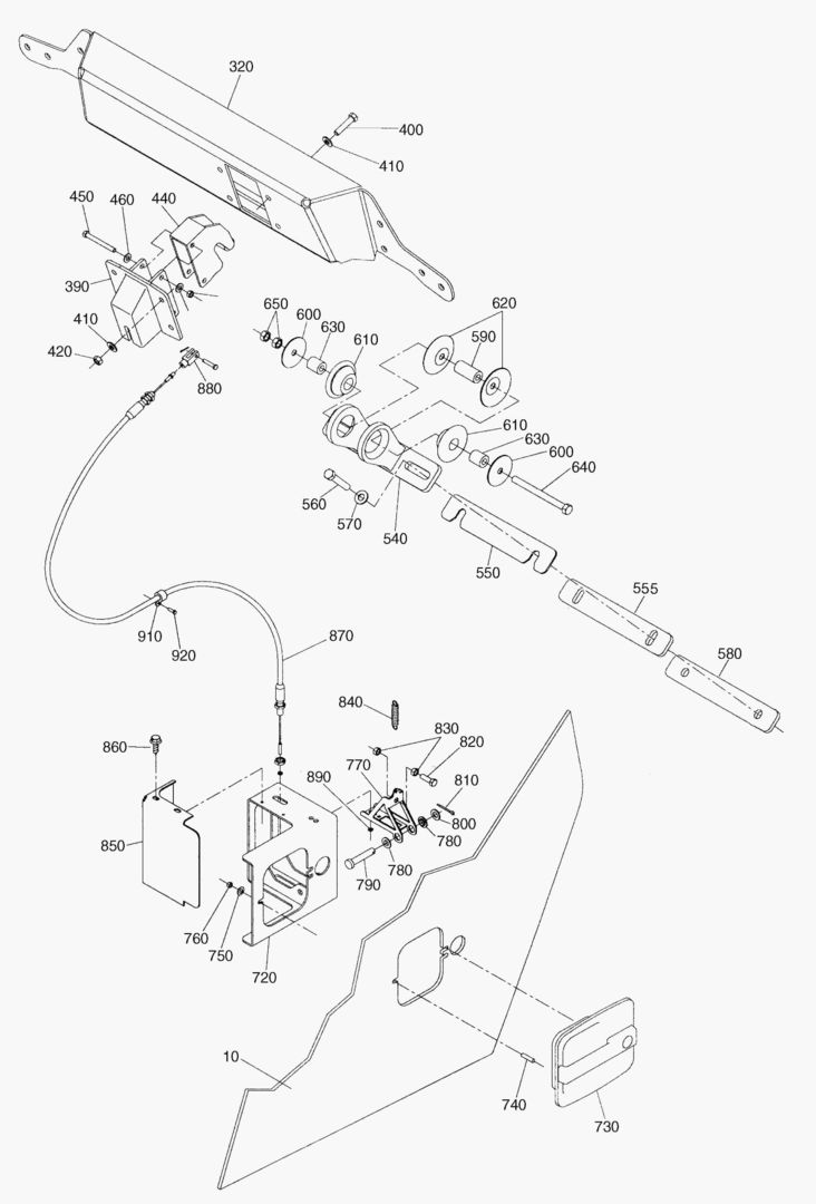 G300-4 BONNET LOCKING DEVICE [810109~810181]