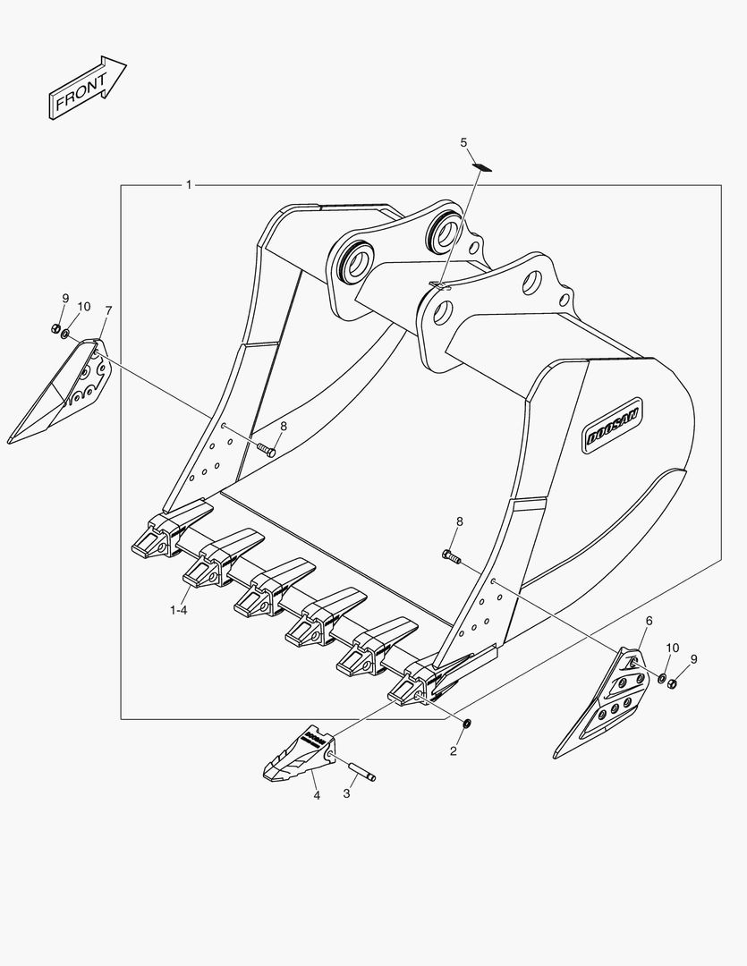 6870 BUCKET ASS`Y - 2.91mВі - H CLASS