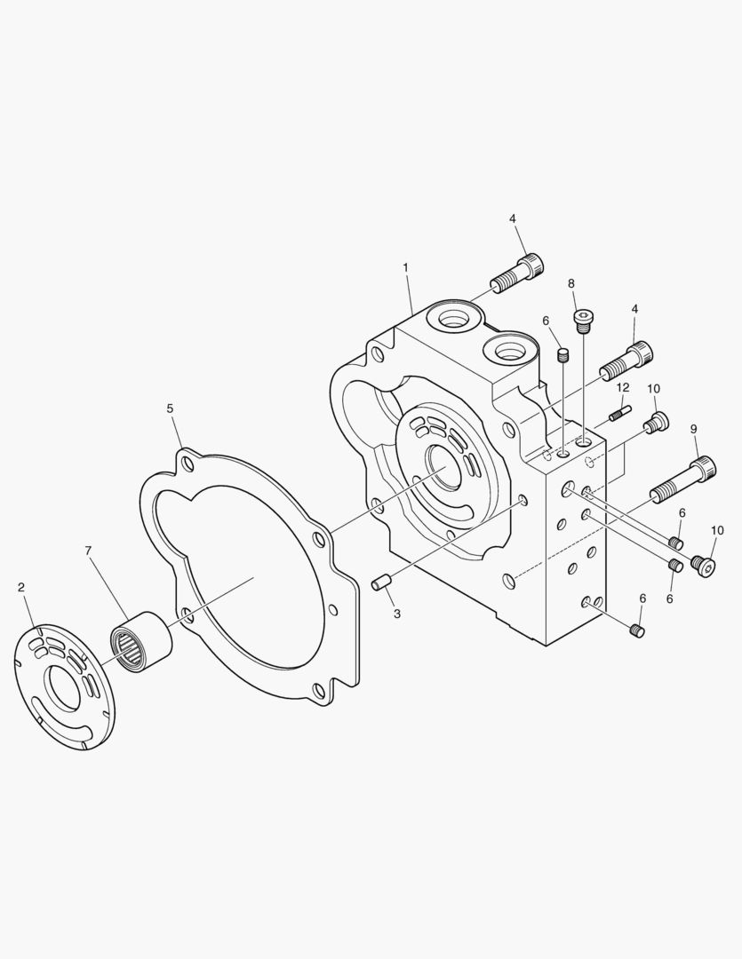ОСНОВНОЙ НАСОС - PORT PLATE