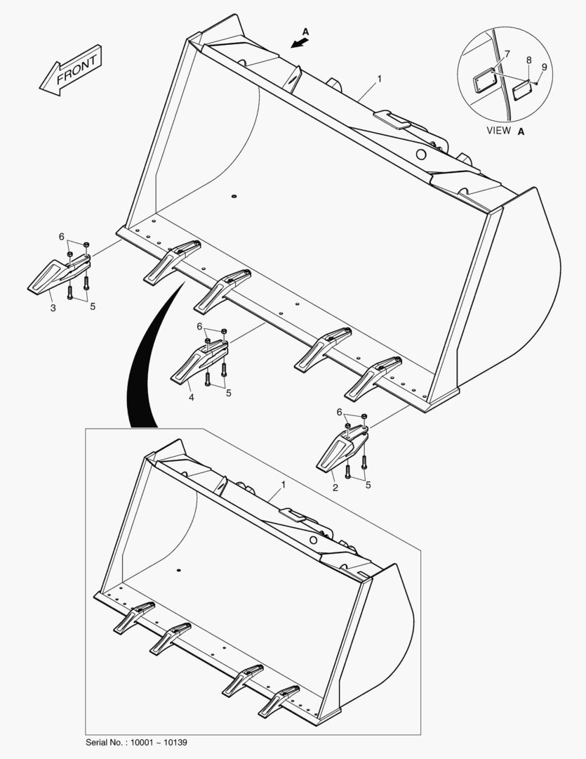 5230 BUCKET - 2.5mВі(TOOTH)