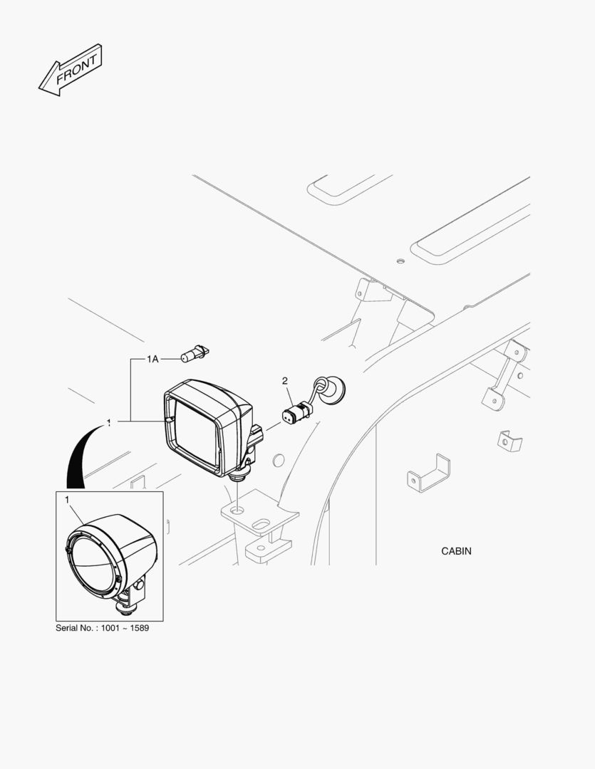 ЛАМПА В КАБИНЕ