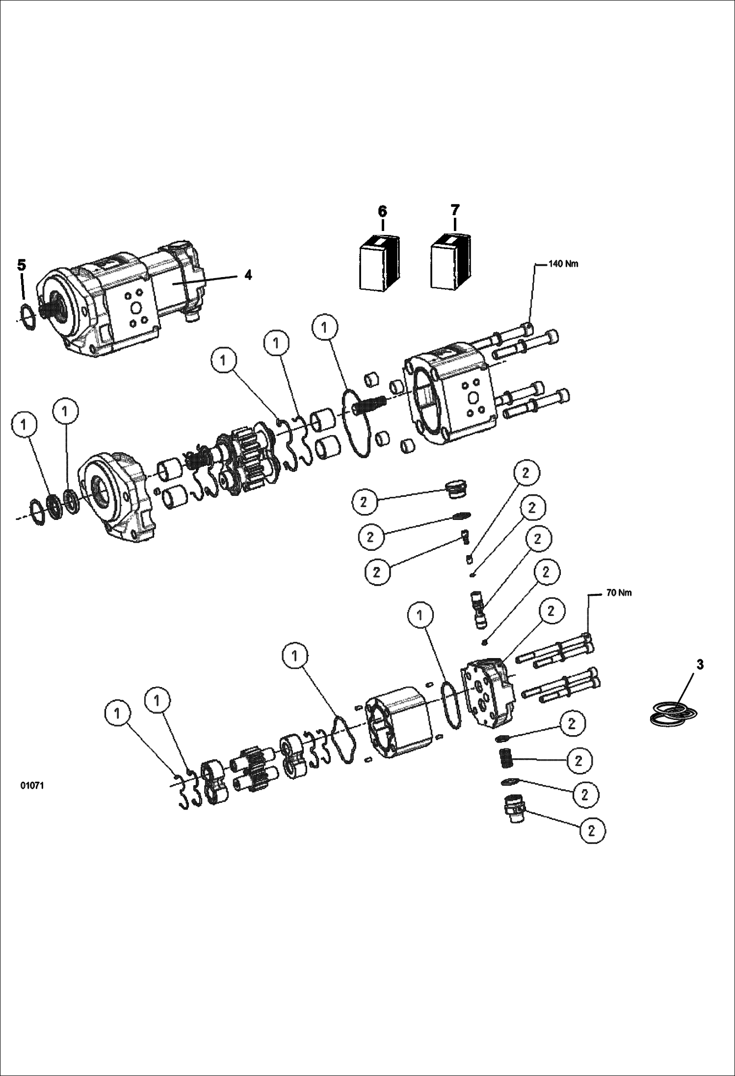 ГИДРОПРИВОДНОЙ НАСОС - ДЕТАЛИ 367013016 И НИЖЕ 367312018 И НИЖЕ