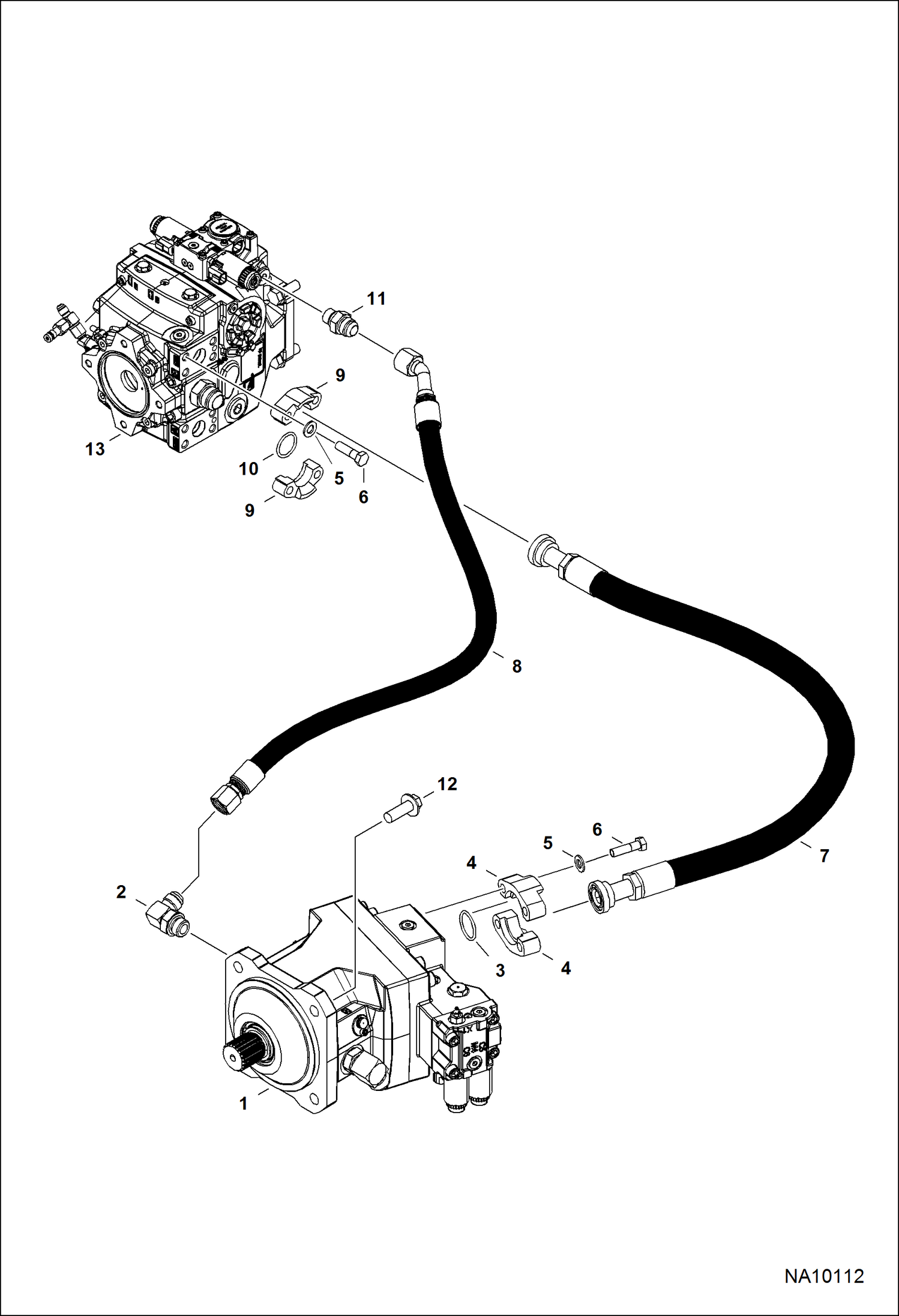 СХЕМА ГИДРОСТАТИЧЕСКОЙ СИСТЕМЫ (ГИДРОСТАТИЧЕСКИЙ ДВИГАТЕЛЬ)