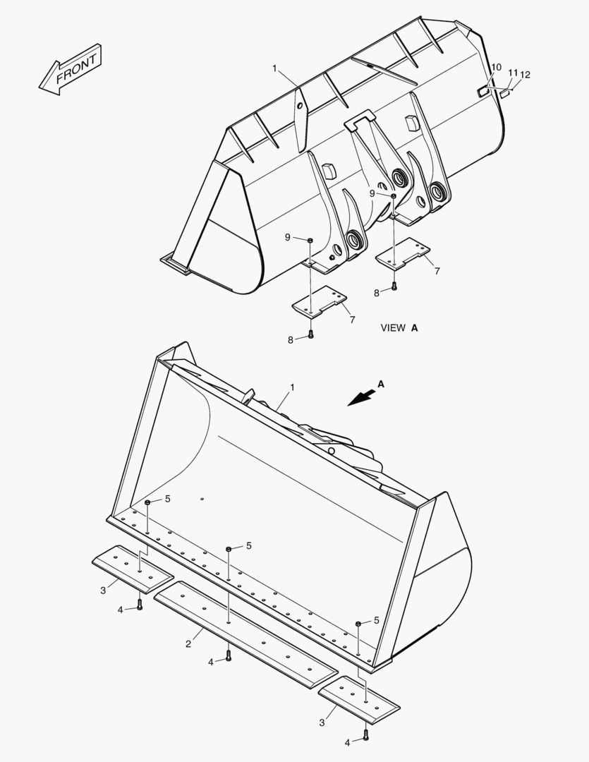 Схема 5500 BUCKET - 5.2гЋҐ CUTTING EDGE 3404mm