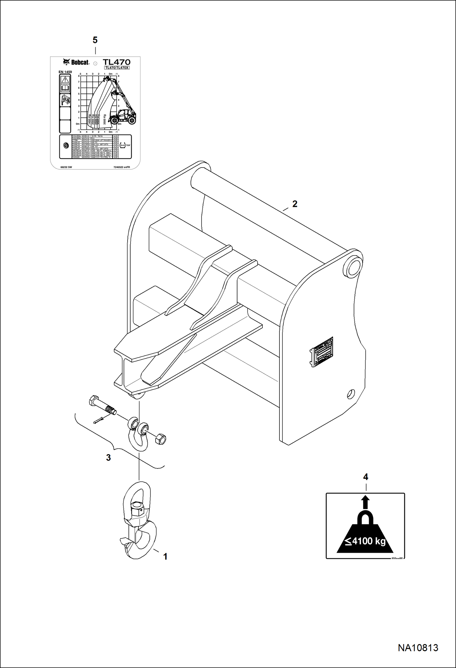 СТРЕЛА КРАНА 0.7M 4.1T QT (СЕРИЙНЫЙ НОМЕР B38F00101 И ВЫШЕ)