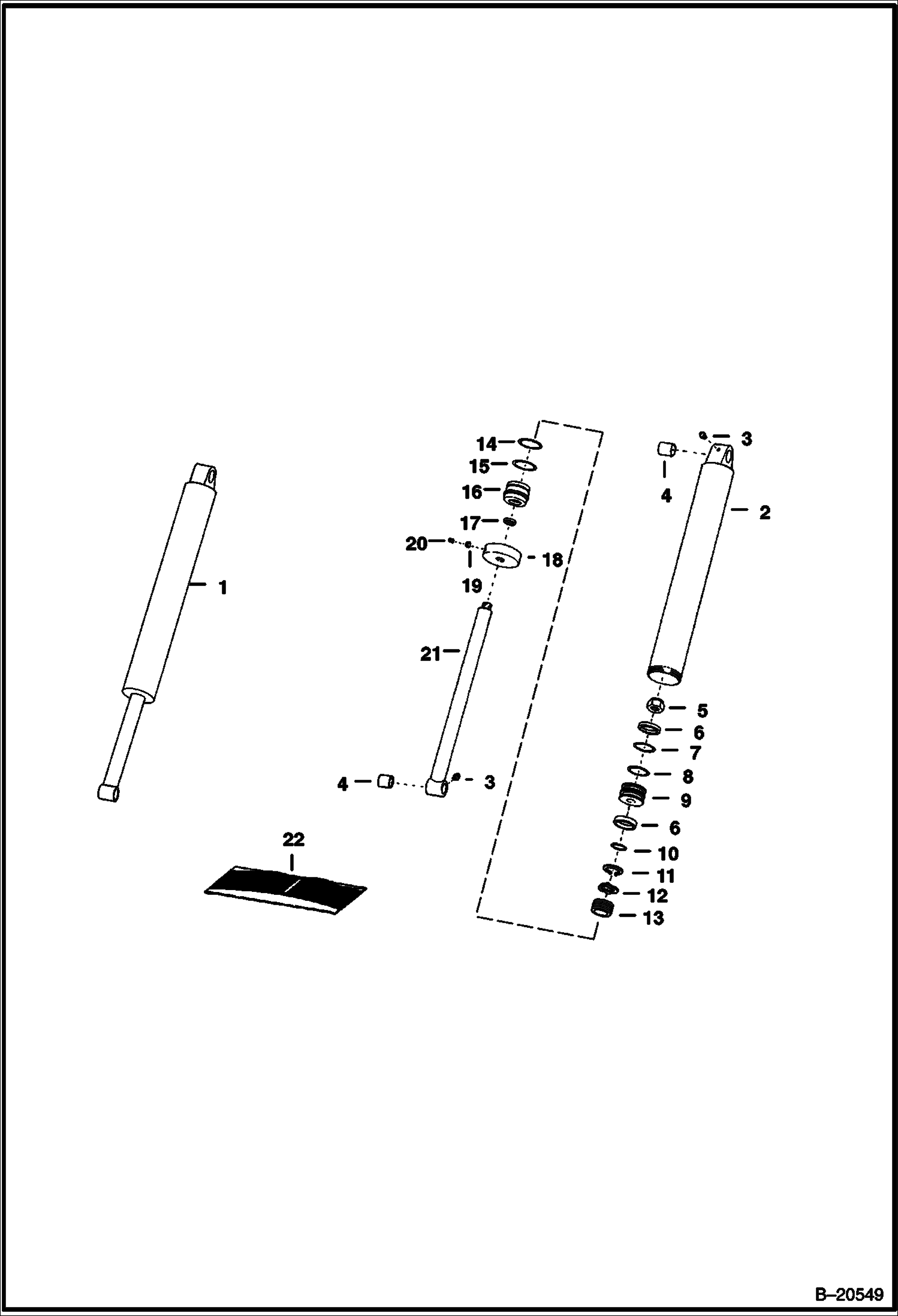 ЭКСКАВАТОР-ПОГРУЗЧИК (ЦИЛИНДР КОВША) (914 - СТАРАЯ ВЕРСИЯ)