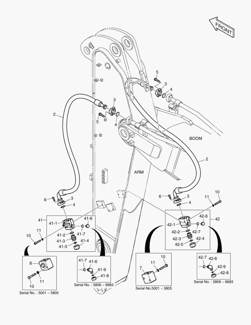 Спецтехника 6660 ARM PIPING - ARM 2.0m (ONE & TWO WAY) - главное фото