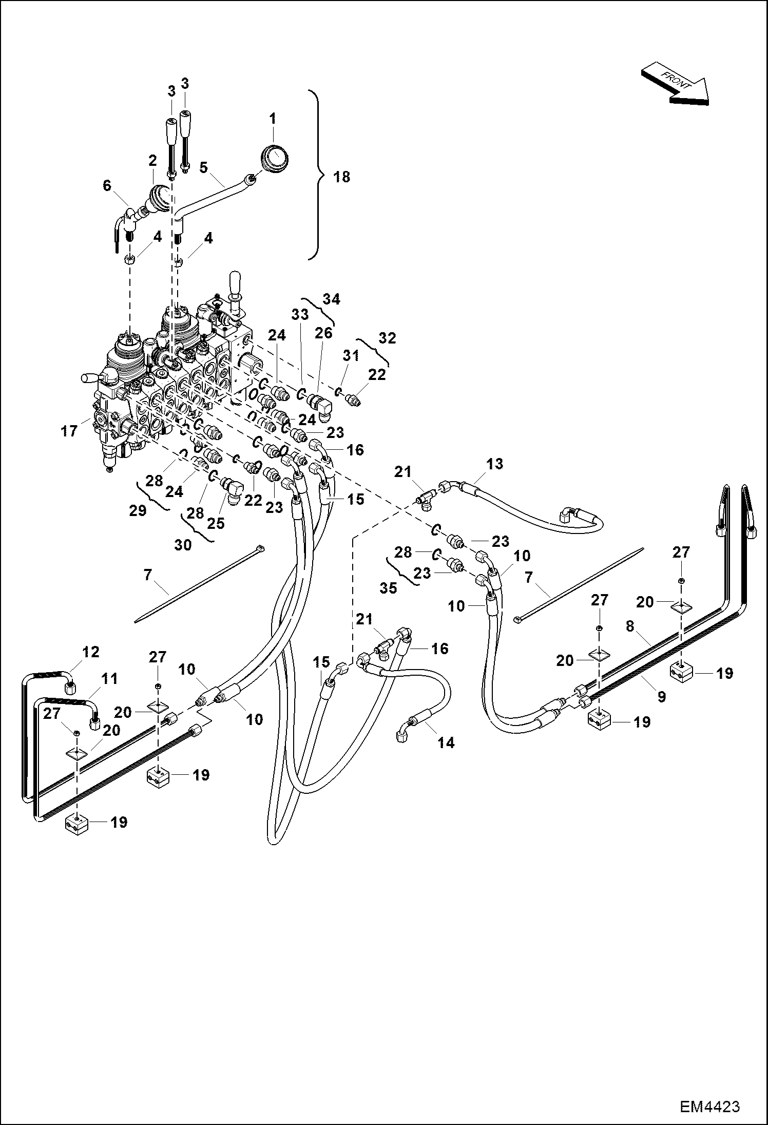 ЭКСКАВАТОР-ПОГРУЗЧИК (ГИДРАВЛИЧЕСКАЯ АППАРАТУРА УПРАВЛЕНИЯ) (СЕРИЙНЫЙ НОМЕР A2HH00101 И ВЫШЕ, A36S00101 И ВЫШЕ)