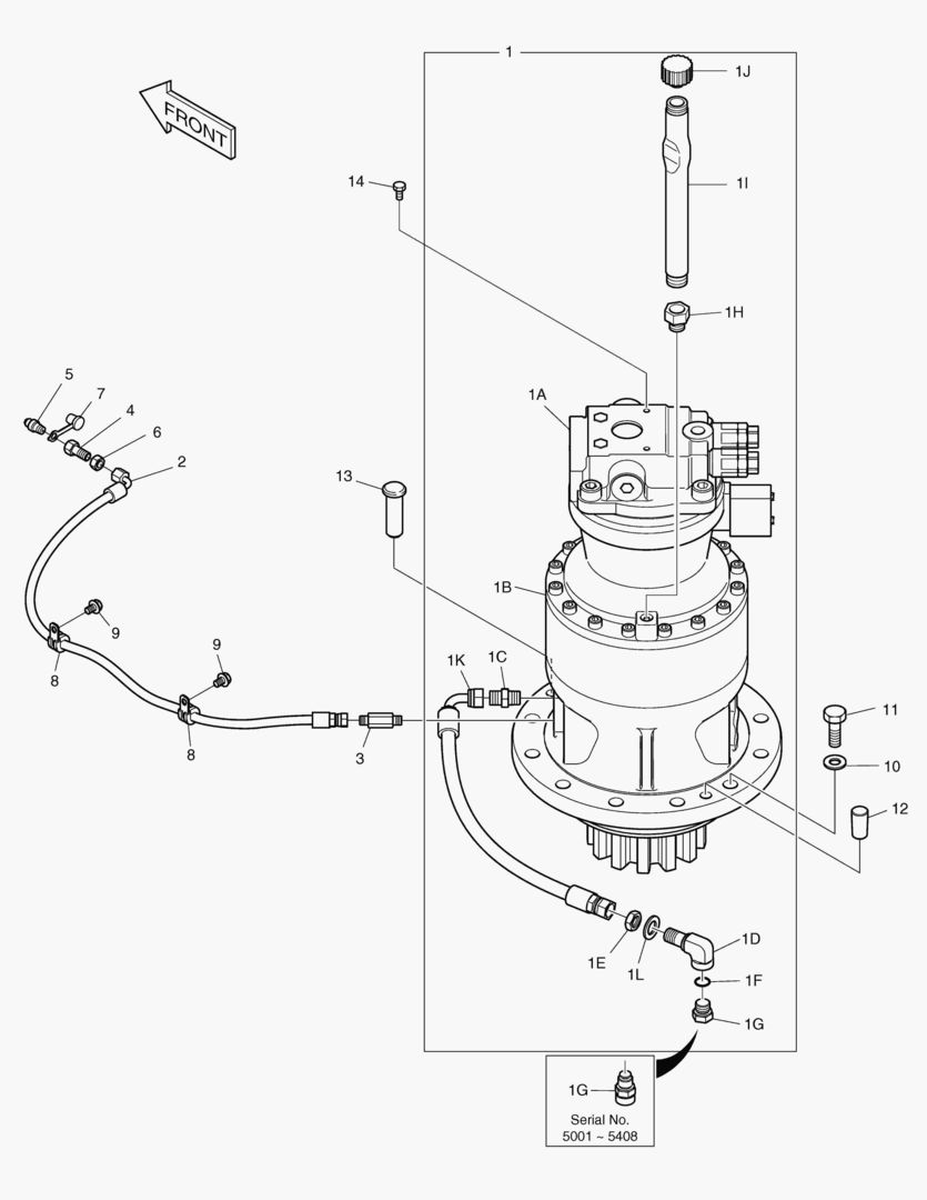 ГИДРОМОТОР ПОВОРОТА ПЛАТФОРМЫ