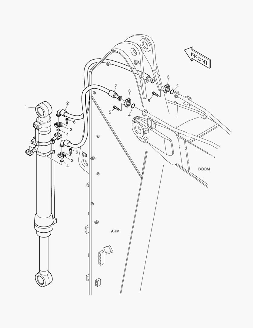 ГИДРОСИСТЕМА РУКОЯТИ - РУКОЯТЬ 3.5 м