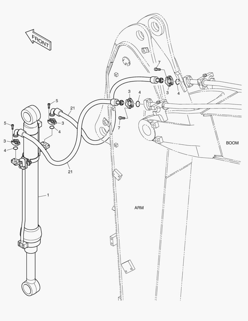 ГИДРОСИСТЕМА РУКОЯТИ - РУКОЯТЬ 2.5 м