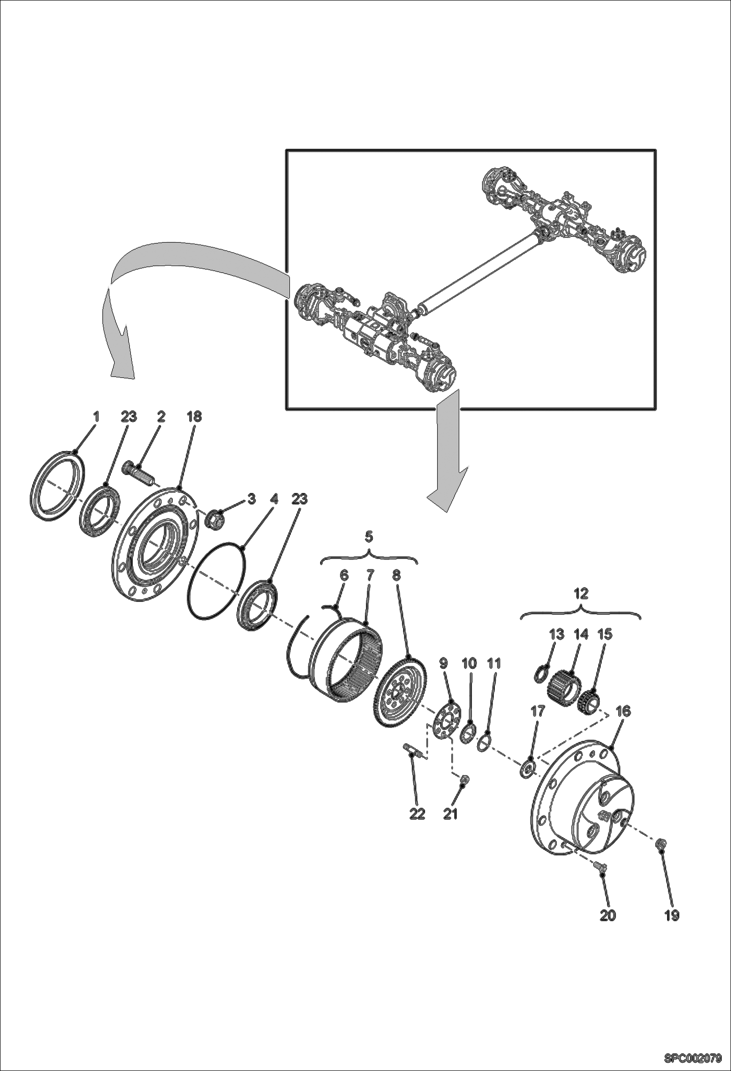КОЛЕСНЫЙ РЕДУКТОР - ПЕРЕДНИЙ МОСТ