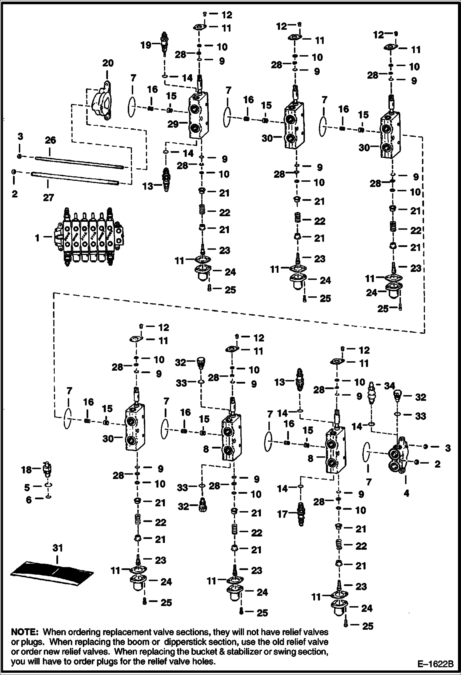 ЭКСКАВАТОР-ПОГРУЗЧИК (КЛАПАН) (HUSCO) (911 00362 И ВЫШЕ)