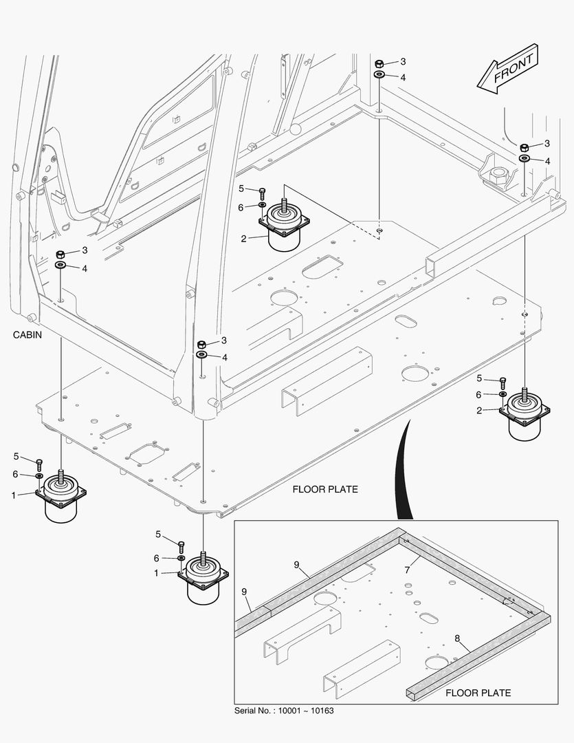 УСТАНОВКА КАБИНЫ