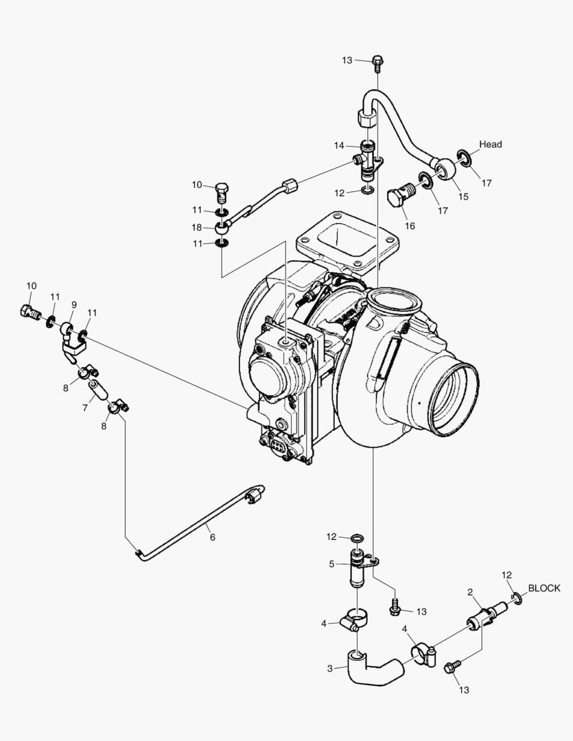 Спецтехника G011-200 TURBO CHARGER COOLANT PIPE - главное фото