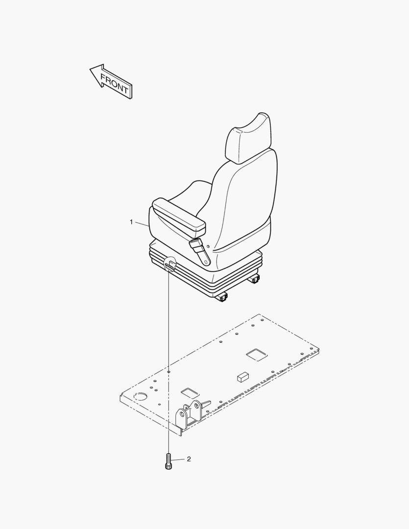 1363 SEAT MOUNTING-EXCEPT EUROPE & U.S.A [1176~]
