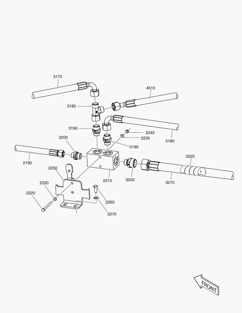 G190-130 RETURN LINE MANIFOLD