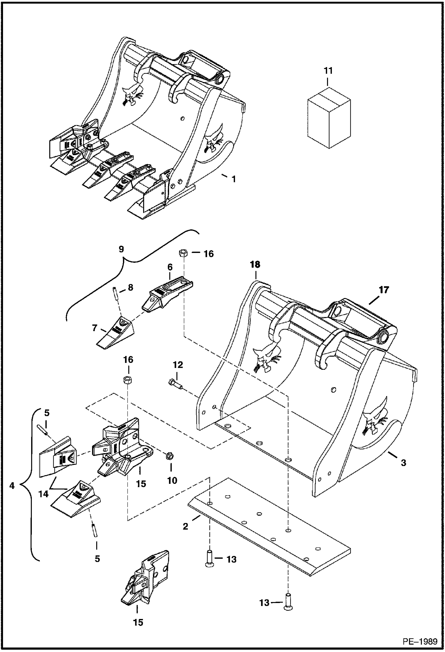 КОВШ (СМЕННЫЙ)(335,337,341,435) (HD ОТЛИВКА)